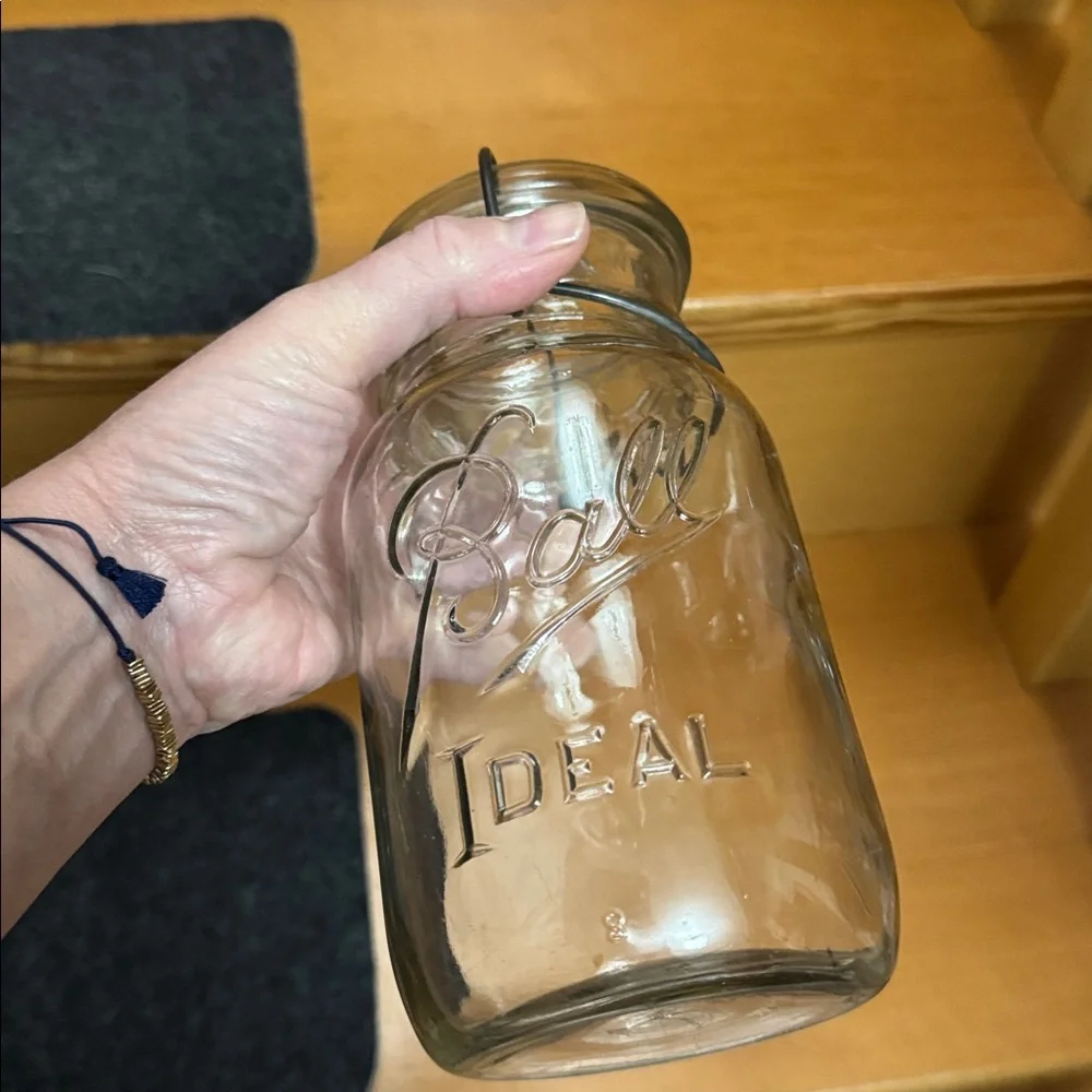 Ball Ideal Clear Glass Storage Jars Set of 3